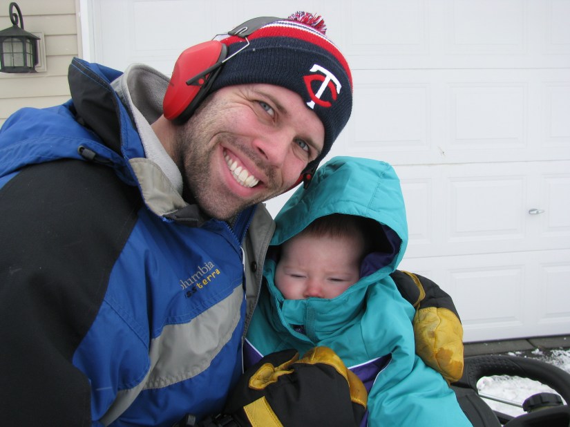 Checking out the damage of the monster snowstorm on April 19th! Over 9 inches!