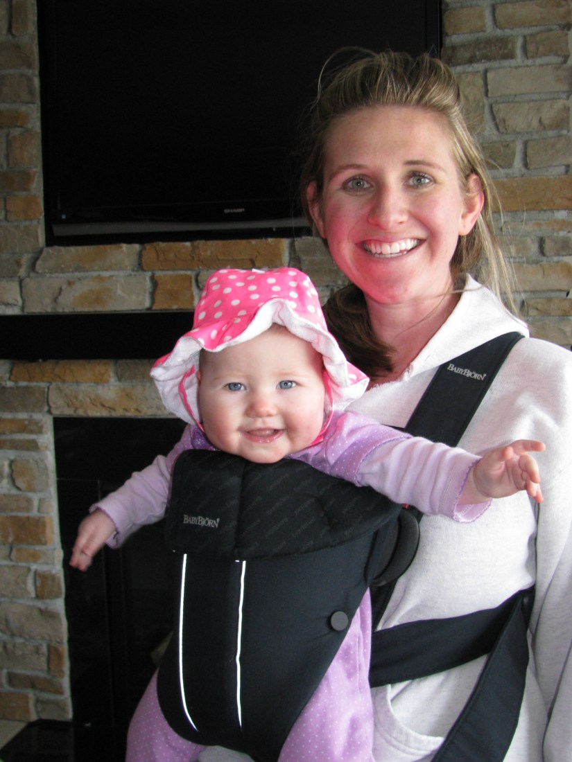 Finally some sunshine and breaking in my new hat while Mom takes down the Christmas lights outside