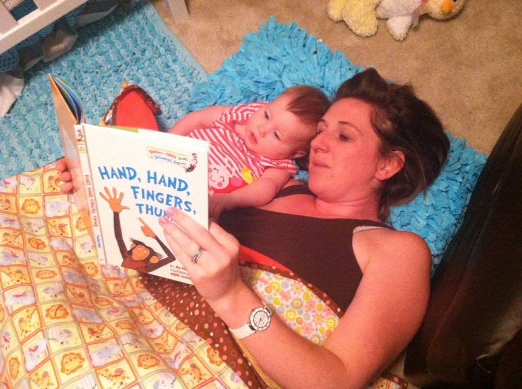 mom and lexi reading